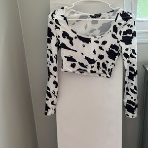 Cow print long sleeve